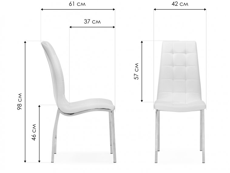 Стул на металлокаркасе DC2-092-2 black / chrome