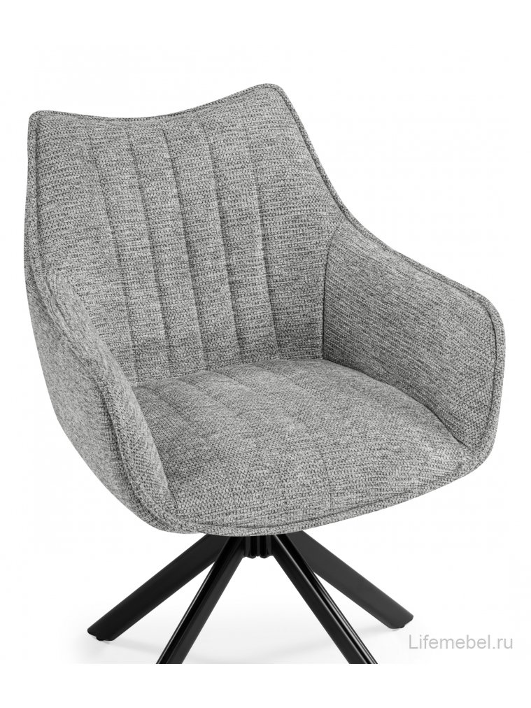 Стул на металлокаркасе Denever gray / black