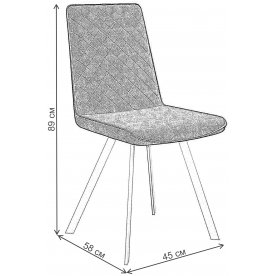 Стул на металлокаркасе DikLine 202