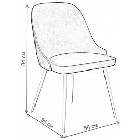 Стул на металлокаркасе 256