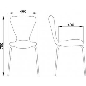 Стул на металлокаркасе Diva
