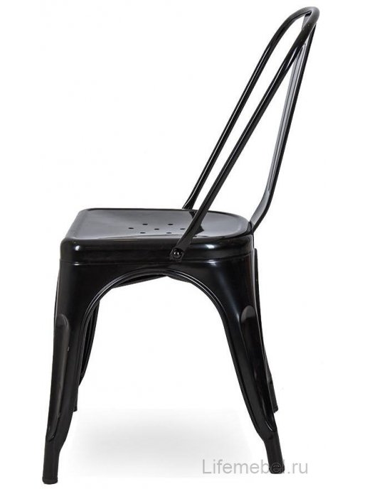 Стул на металлокаркасе N-21 Glossy black