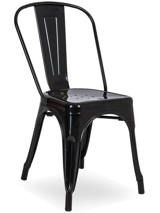 Стул на металлокаркасе N-21 Glossy black