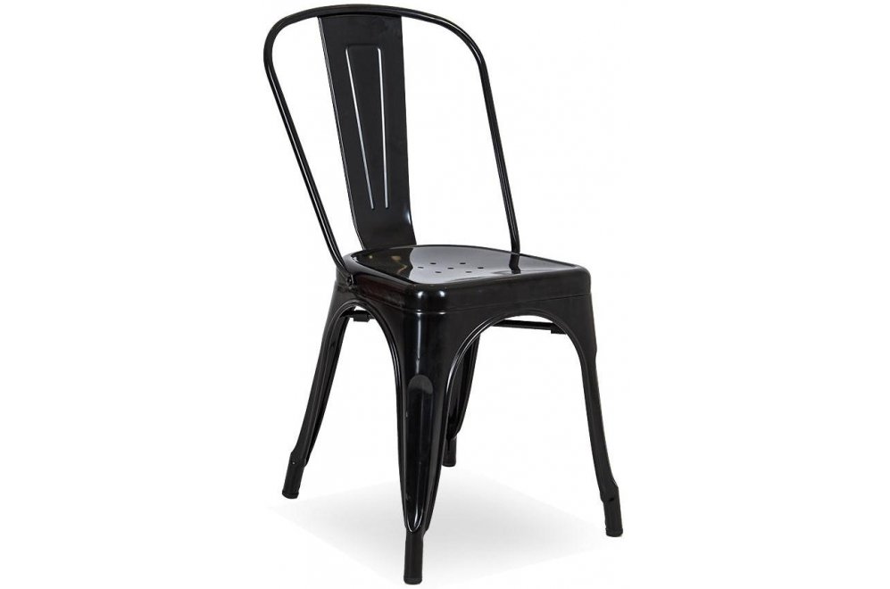 Стул на металлокаркасе N-21 Glossy black