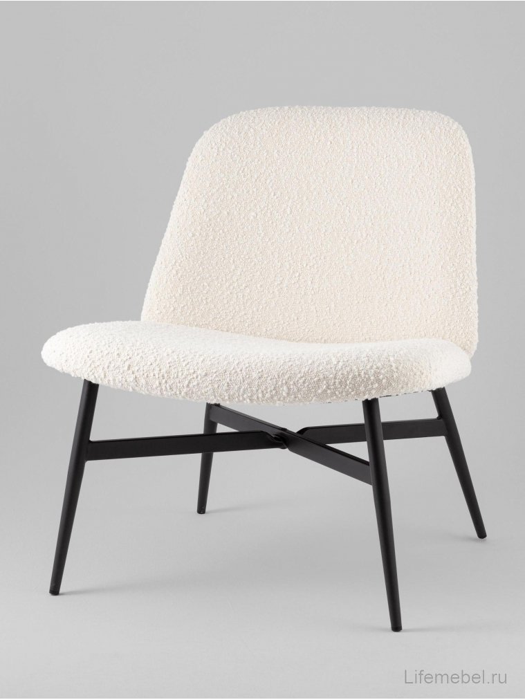 Стул на металлокаркасе Лэйм, белый