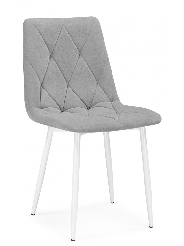 Стул на металлокаркасе Элия светло-серый / белый