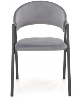 Дизайнерский стул K473 серый / черный