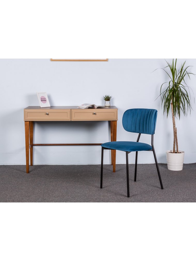 Стул на металлокаркасе Fendi блю