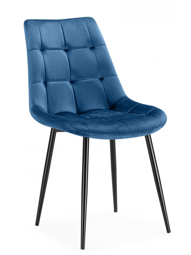 Стул на металлокаркасе Флекус синий / черный