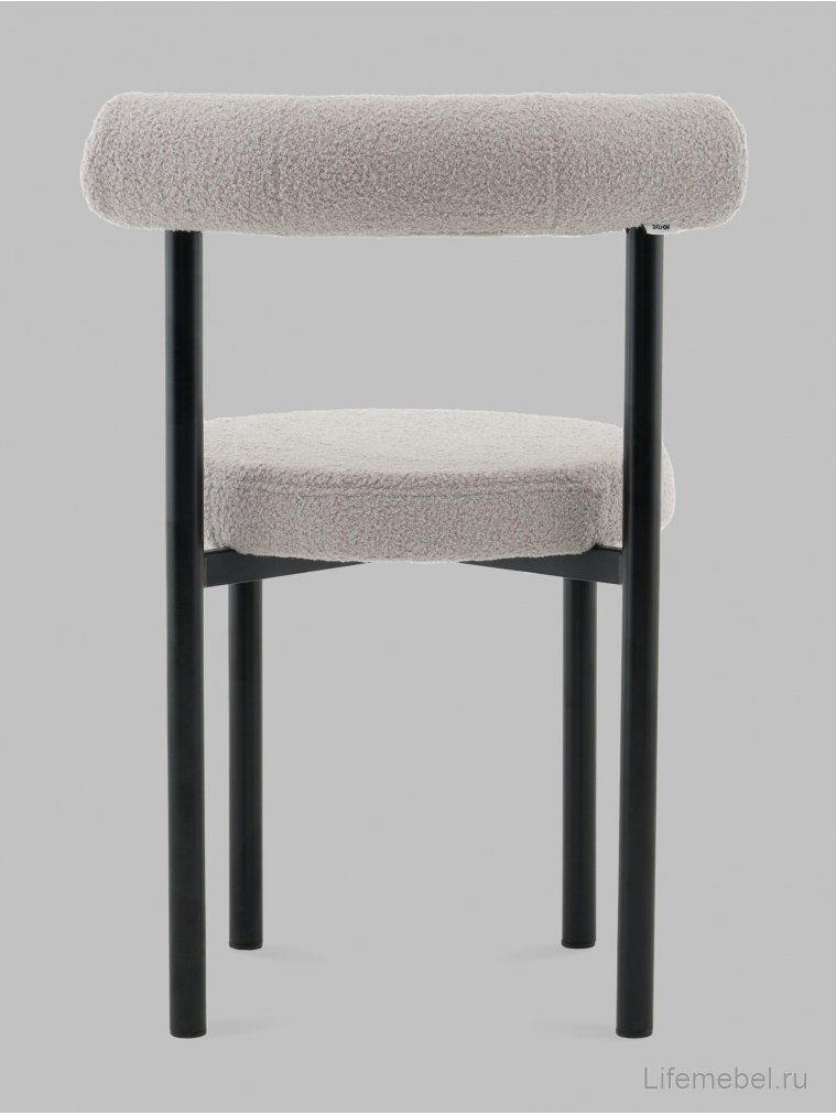 Стул на металлокаркасе Флориан светло-серый / черный