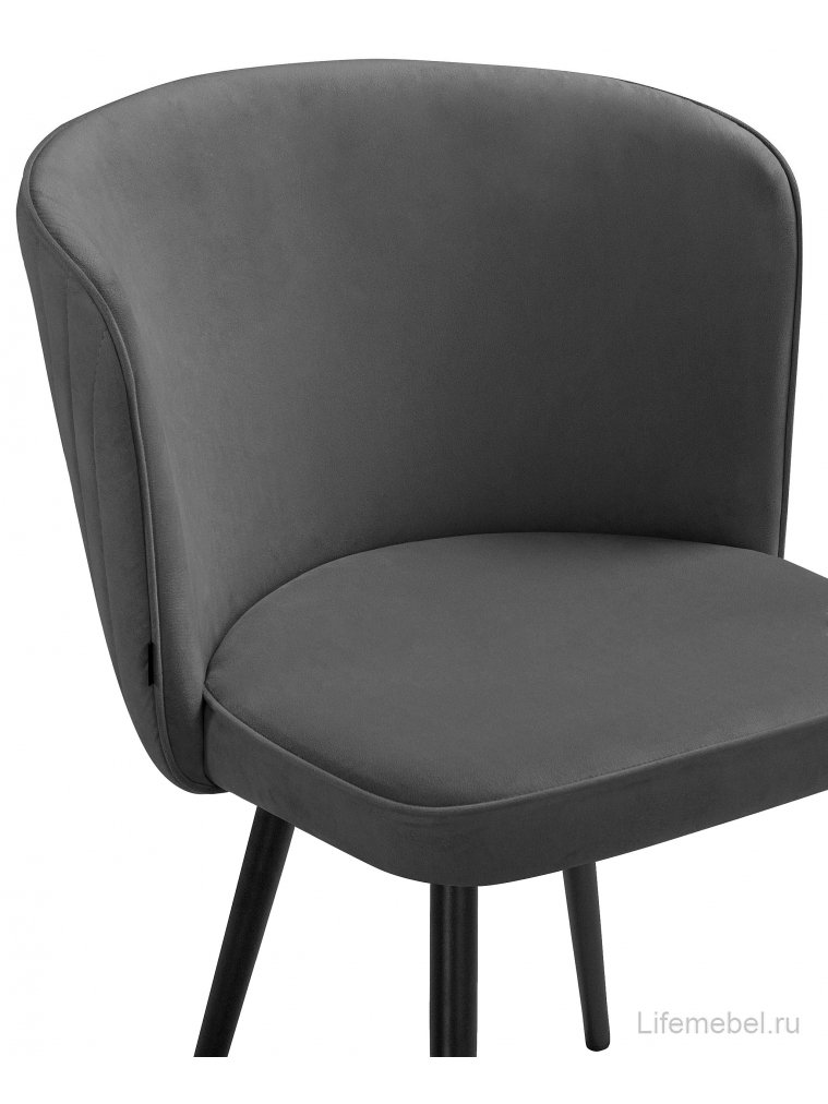 Стул на металлокаркасе Фрибур velutto 32 / черный