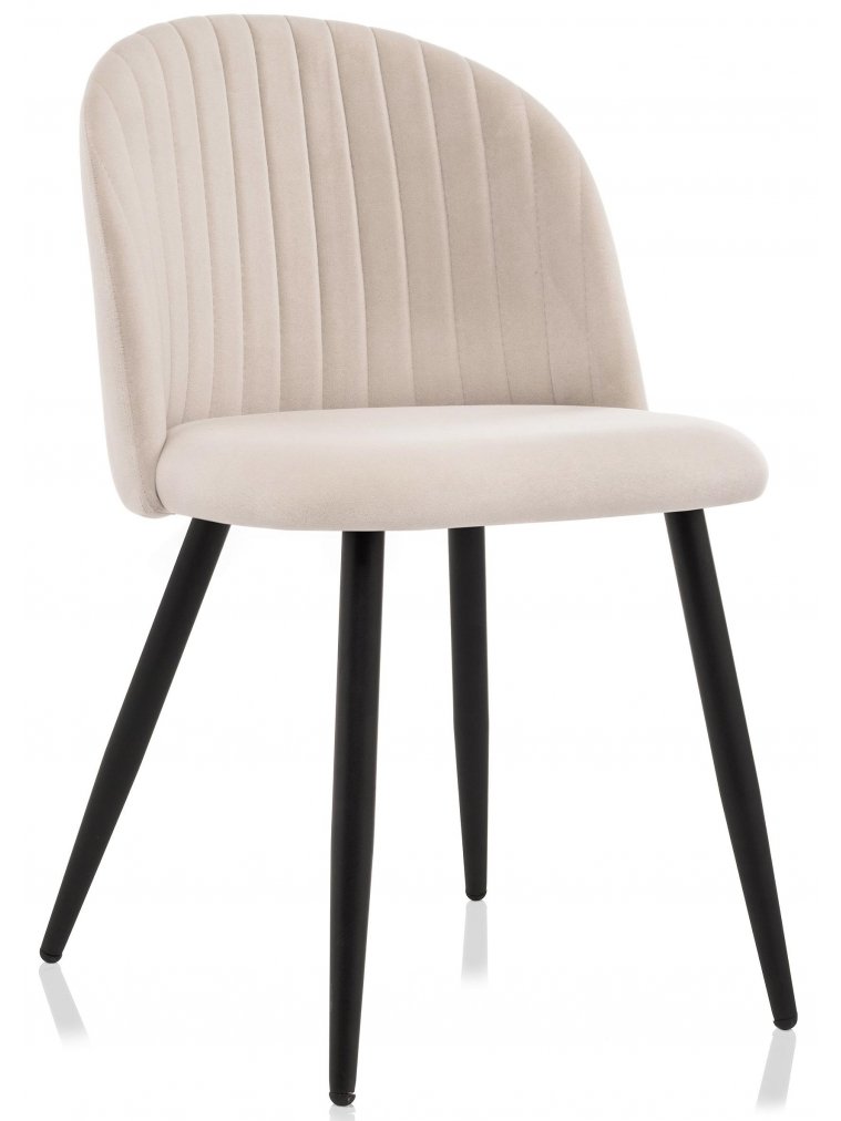 Стул на металлокаркасе Gabi 1 beige / black