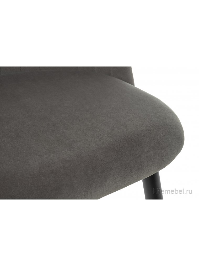 Стул на металлокаркасе Gabi 1 dark gray / black