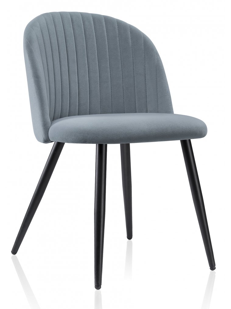 Стул на металлокаркасе Gabi 1 gray / black