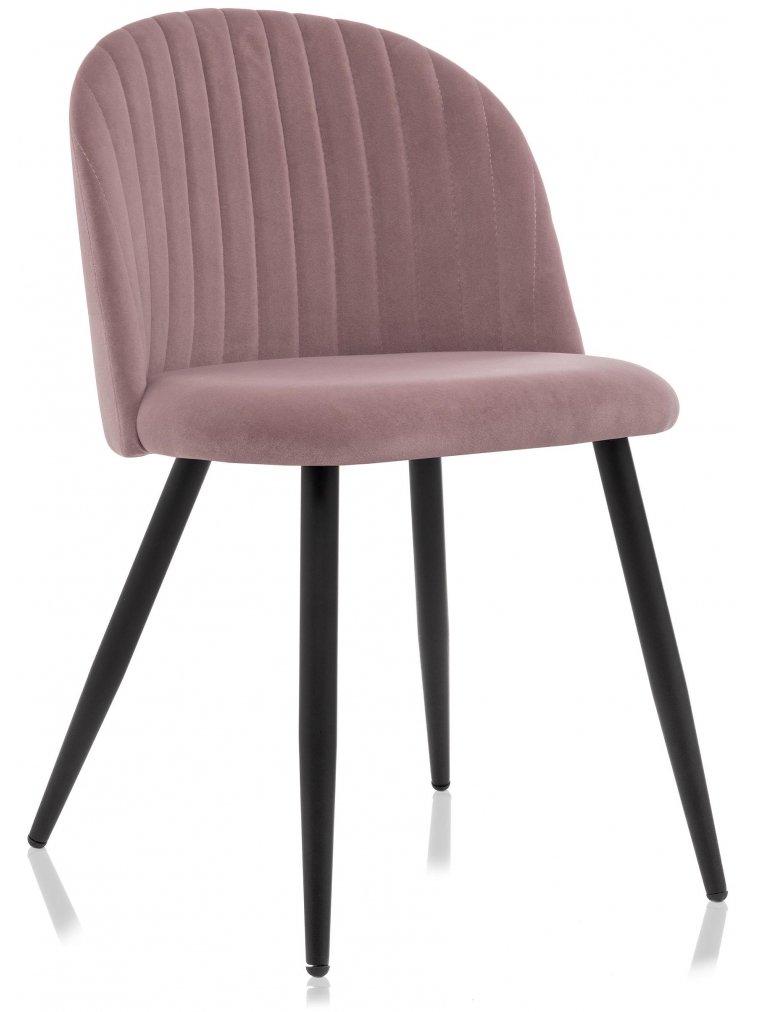Стул на металлокаркасе Gabi 1 light purple / black