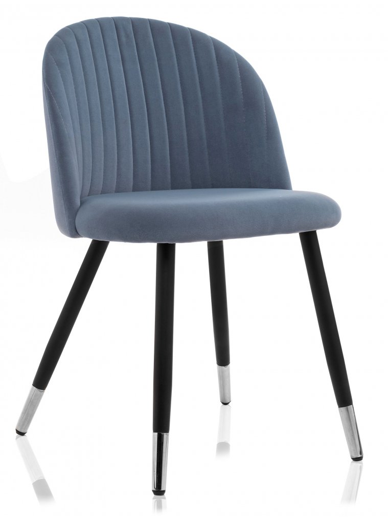 Стул на металлокаркасе Gabi blue / black