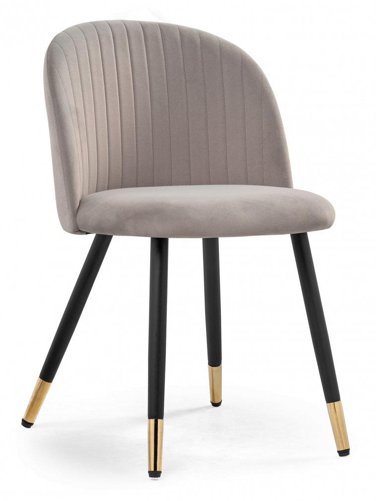 Стул на металлокаркасе Gabi latte / black / gold