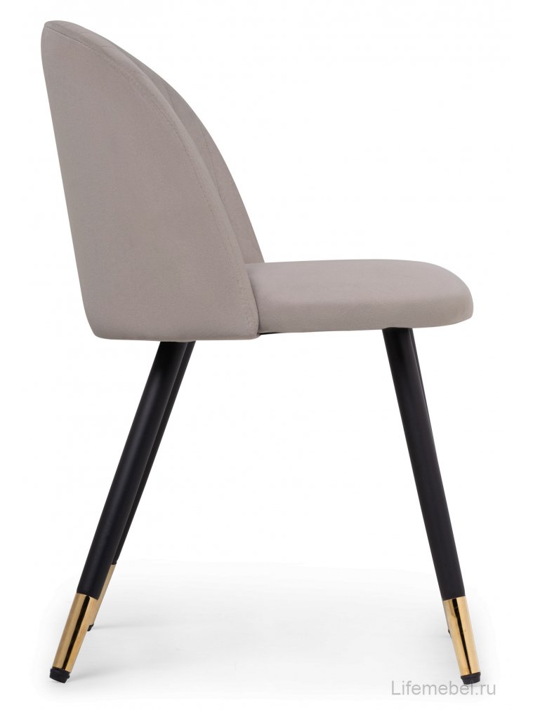 Стул на металлокаркасе Gabi latte / black / gold