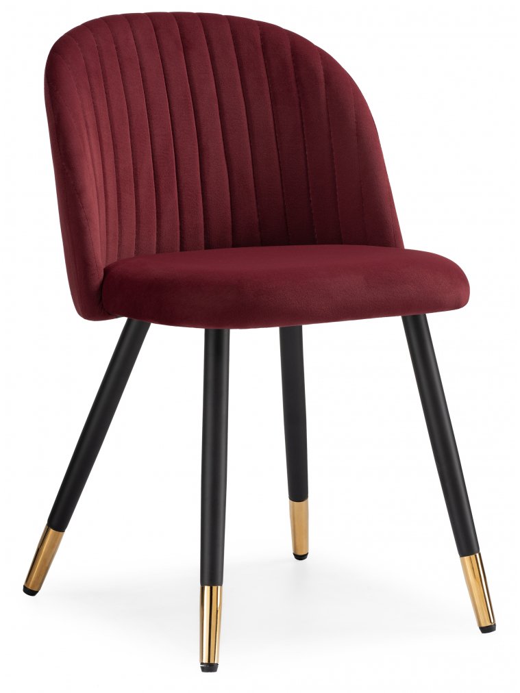 Стул на металлокаркасе Gabi wine red / black