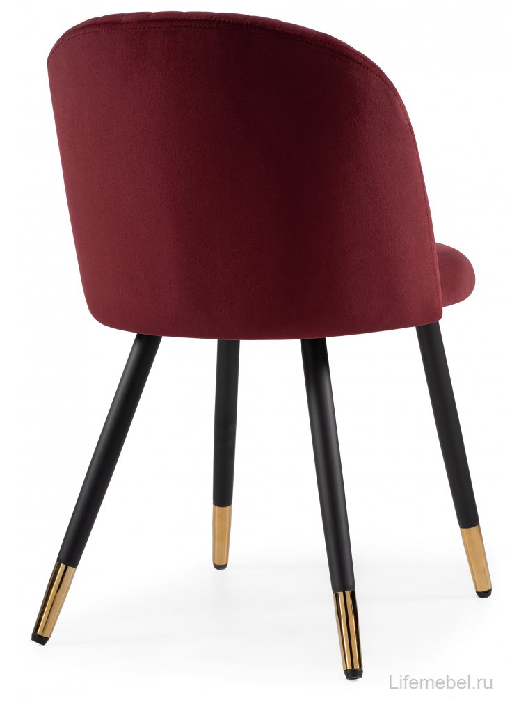 Стул на металлокаркасе Gabi wine red / black