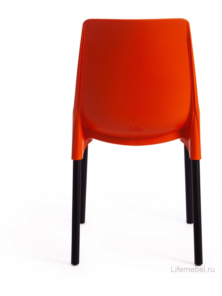 Стул на металлокаркасе Genius оранжевый / черный 1 шт