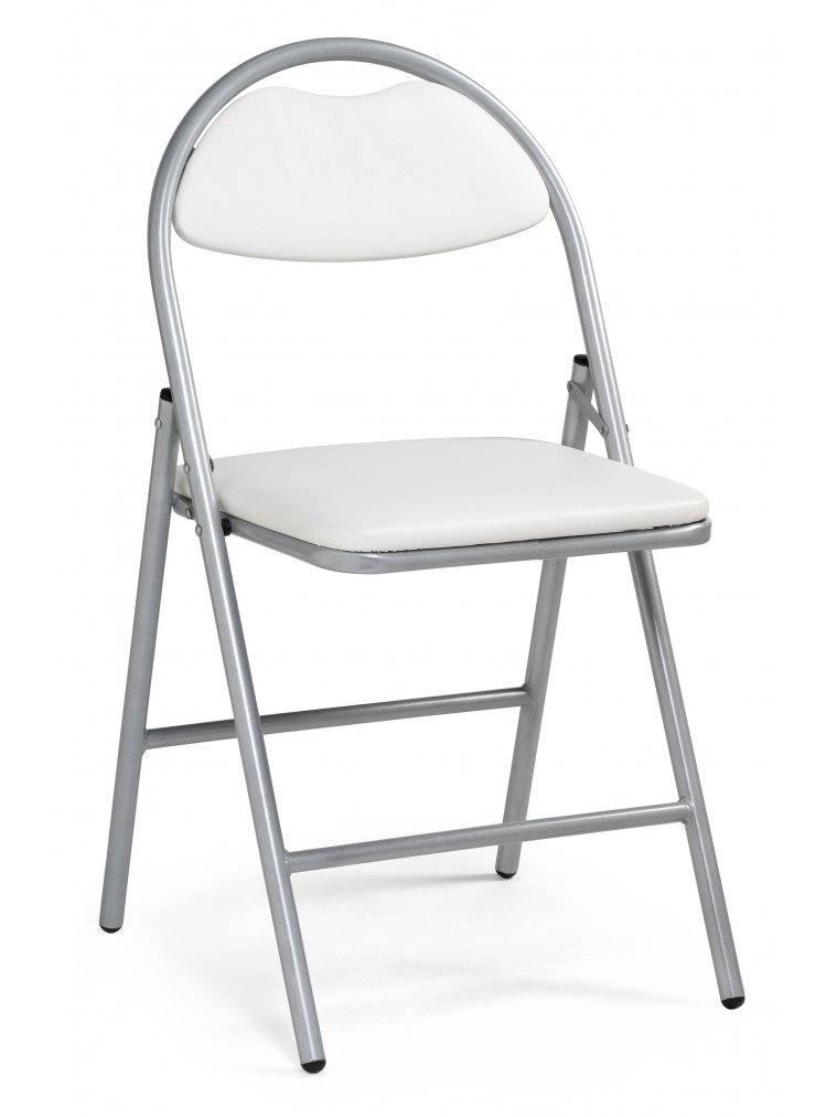 Стул на металлокаркасе Gikat белый полимер / светлый мусс