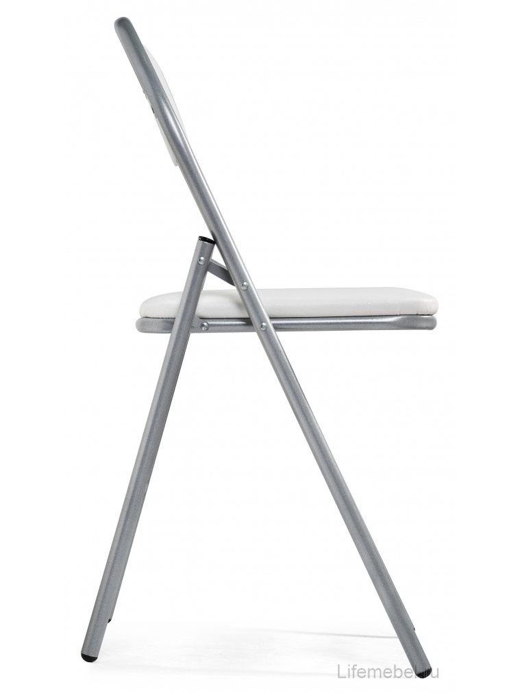 Стул на металлокаркасе Gikat белый полимер / светлый мусс