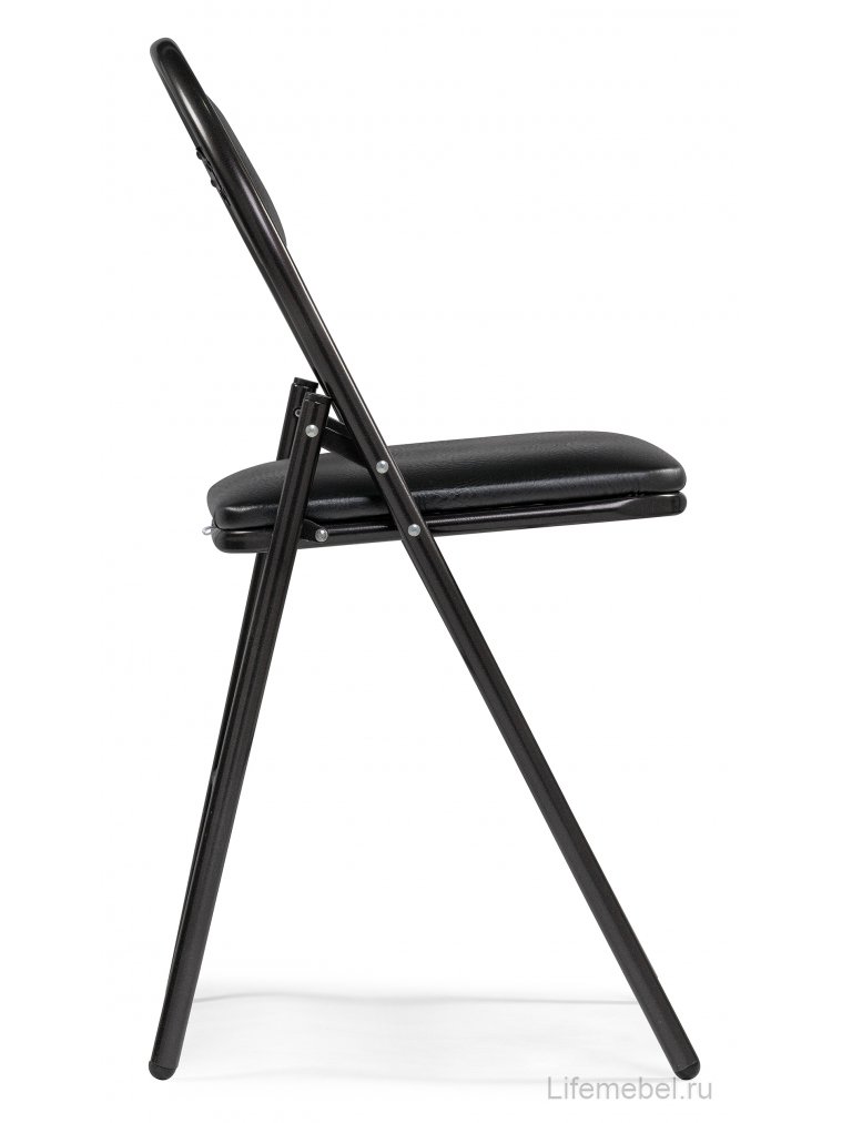 Стул на металлокаркасе Gikat черный / темный мусс