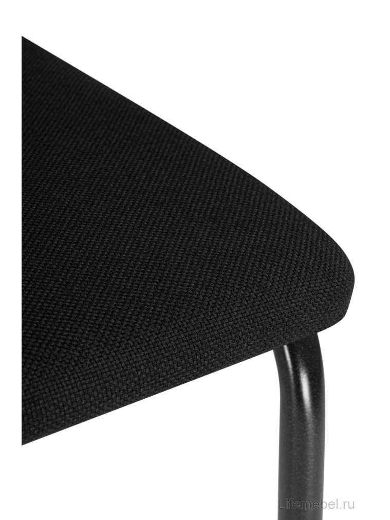 Стул на металлокаркасе Гумер ткань черный / темный мусс
