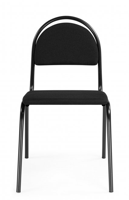 Стул на металлокаркасе Гумер ткань черный / темный мусс