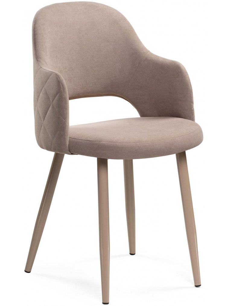 Стул Гутрид / Комфорт 14 (а) капучино ноги с ромбами синий велюр (Рестед RS-30)