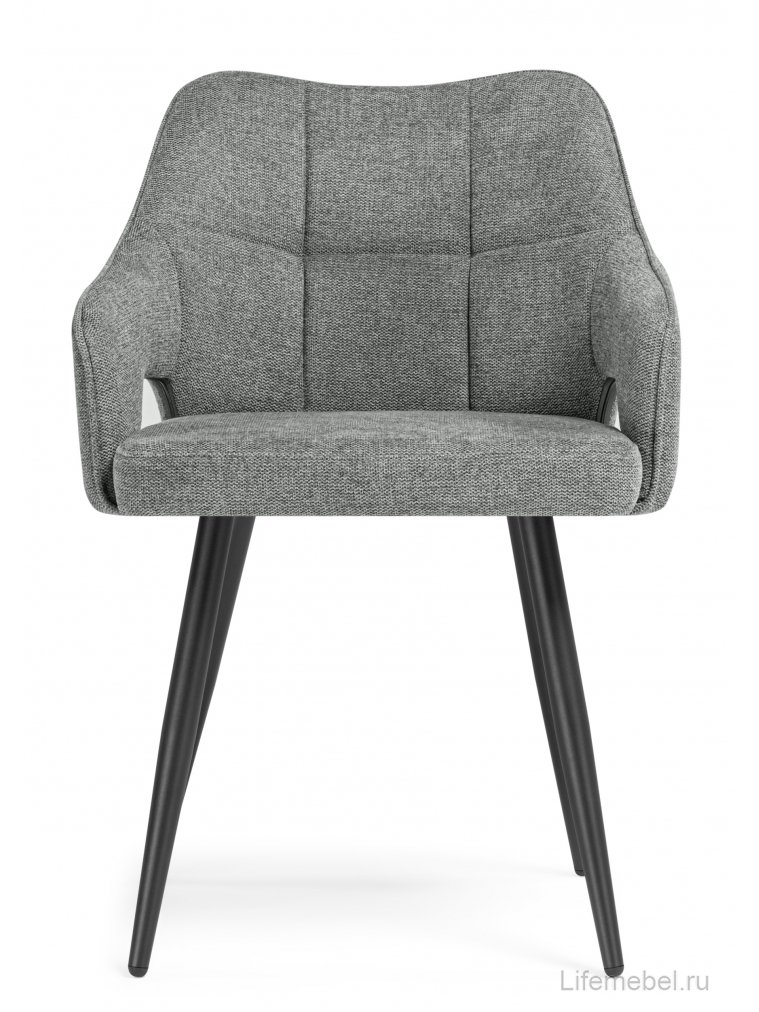 Стул на металлокаркасе Hera dark gray / black