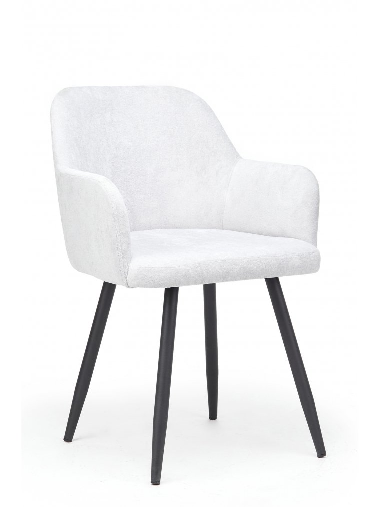 Стул на металлокаркасе Инфини светло-серый (ocean 021) / черный