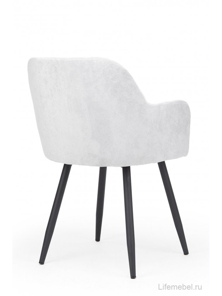 Стул на металлокаркасе Инфини светло-серый (ocean 021) / черный