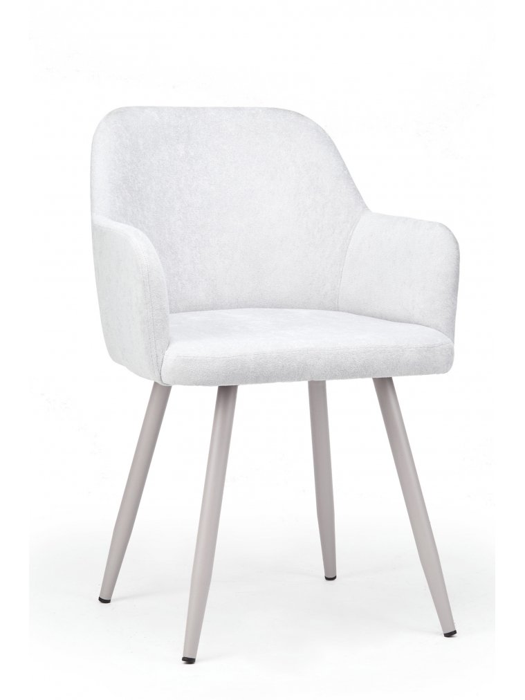 Стул на металлокаркасе Инфини светло-серый (ocean 021) / серый