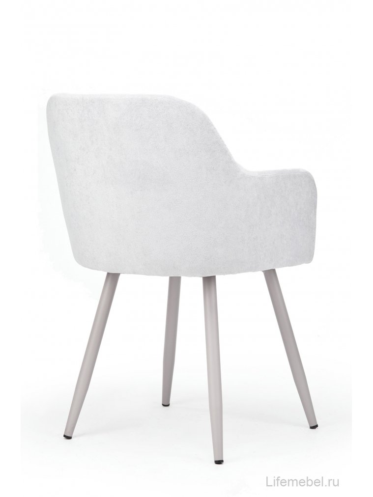 Стул на металлокаркасе Инфини светло-серый (ocean 021) / серый