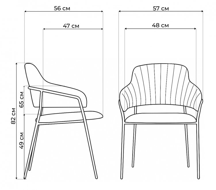 Стул на металлокаркасе Инклес желтый / черный глянец