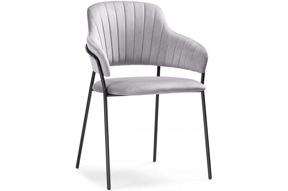 Стул Инклес / Стул AV 448 черный каркас лиловый микровелюр (confetti lilac)