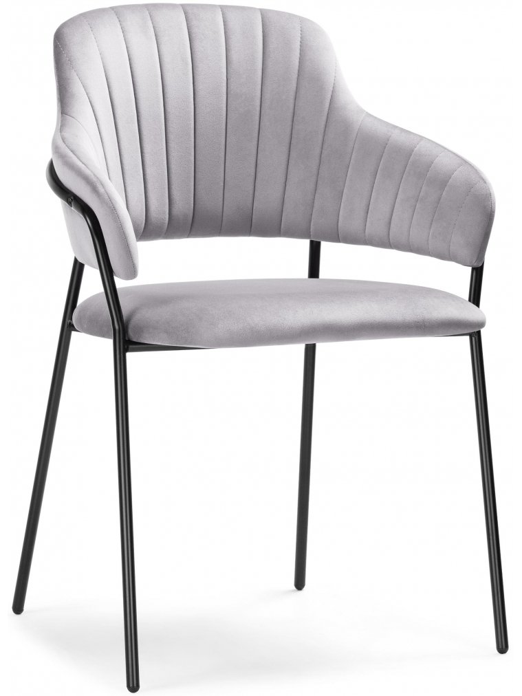 Стул Инклес / Стул AV 448 черный каркас синий микровелюр (confetti blue)