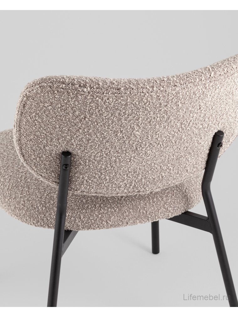 Стул на металлокаркасе Джеймс, серый