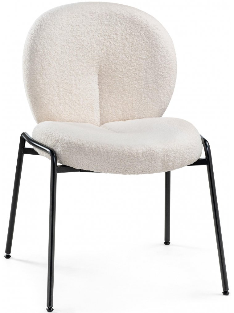 Стул на металлокаркасе Kalipso 1 white / black