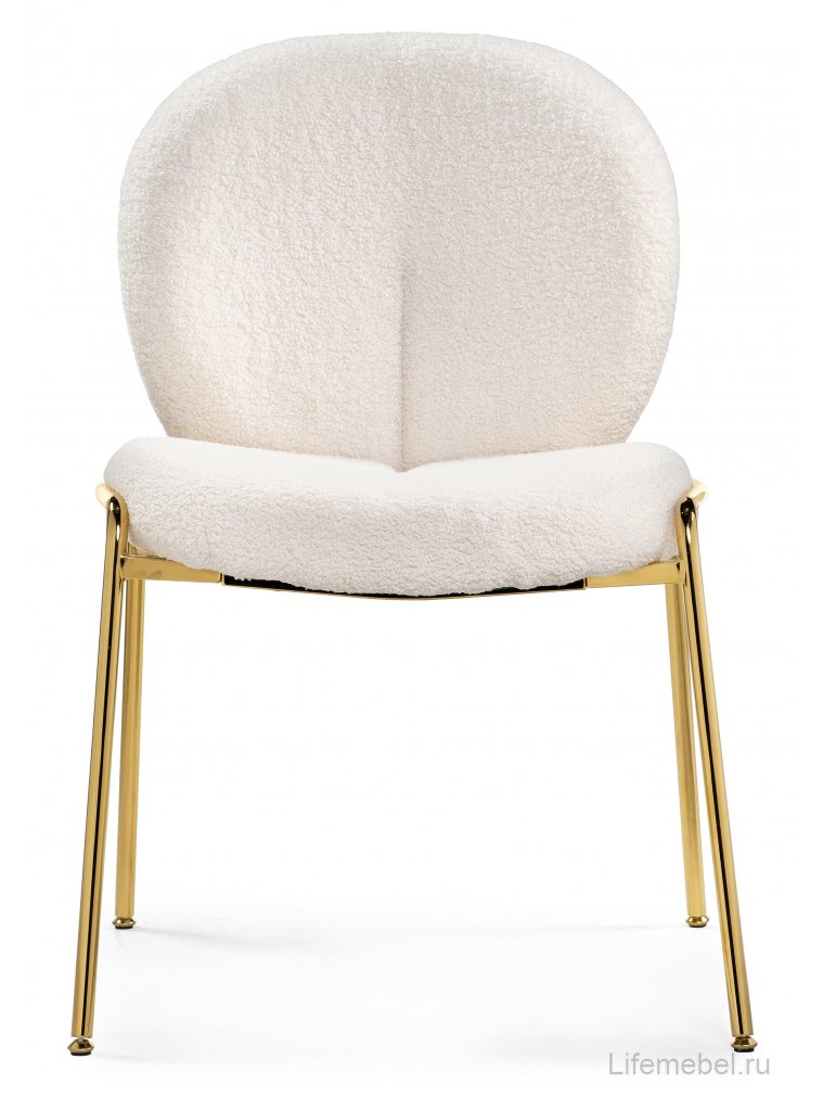 Стул на металлокаркасе Kalipso 1 white / gold