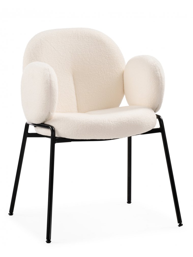 Стул на металлокаркасе Kalipso white / black