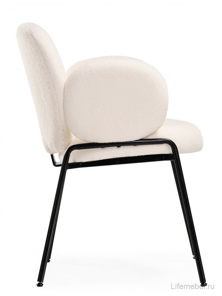 Стул на металлокаркасе Kalipso white / black