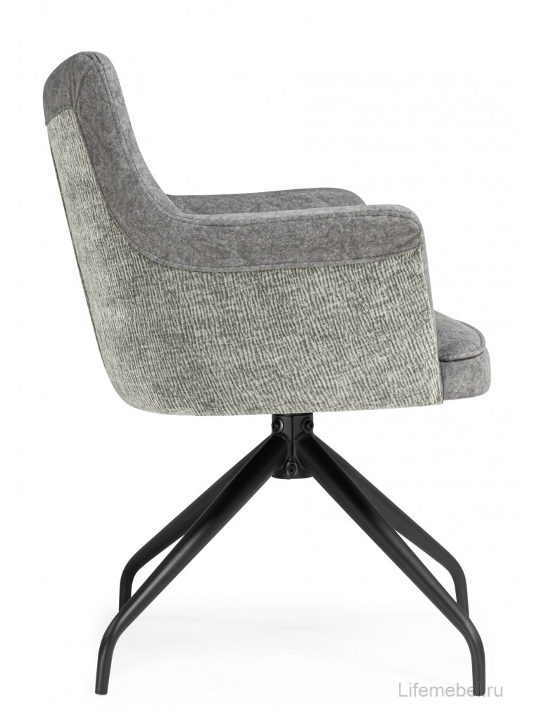 Стул на металлокаркасе Kaser 360 крутящийся grey / black
