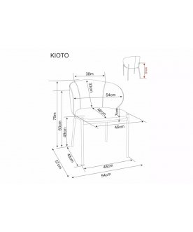 Стул на металлокаркасе Kioto