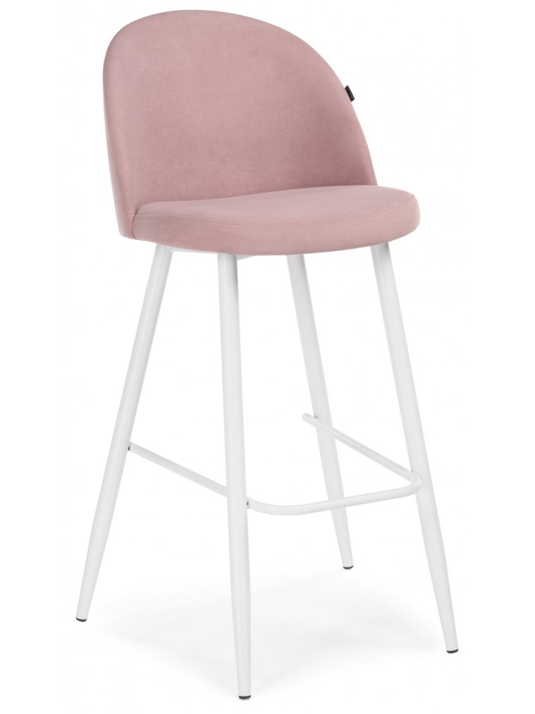 Барный стул Сондре пыльно-розовый / белый