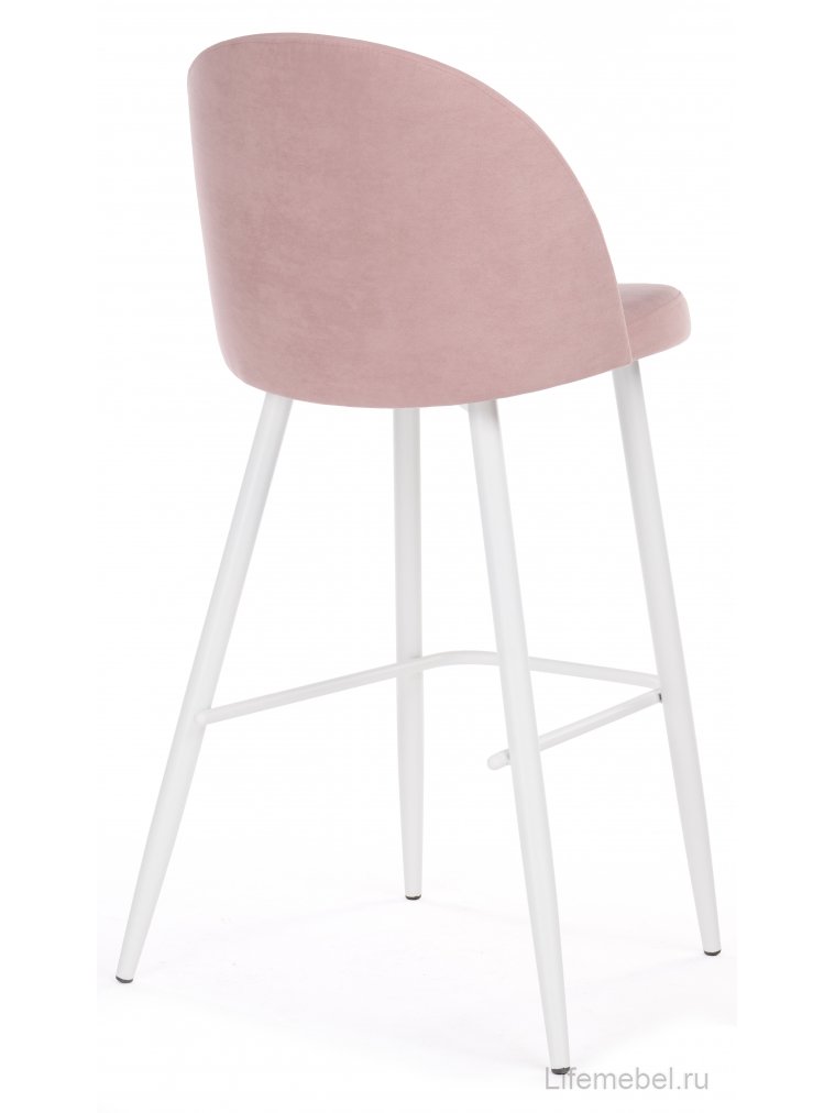 Барный стул Сондре пыльно-розовый / белый