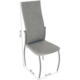 Стул на металлокаркасе Комфорт-М эмаль серый