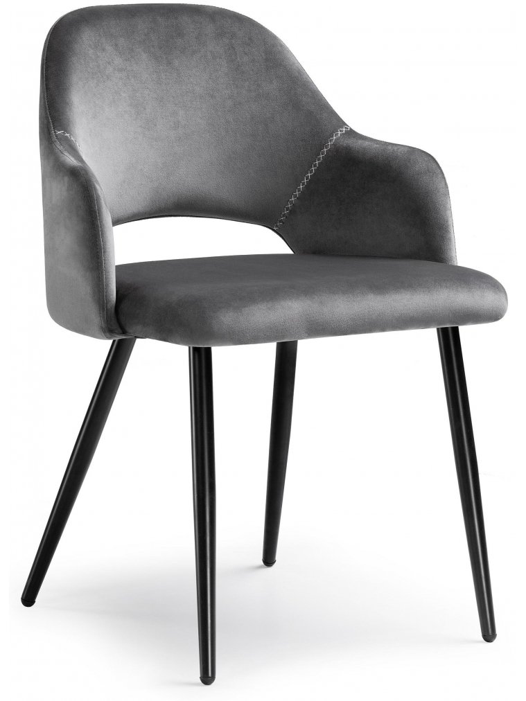 Стул на металлокаркасе Konor dark gray